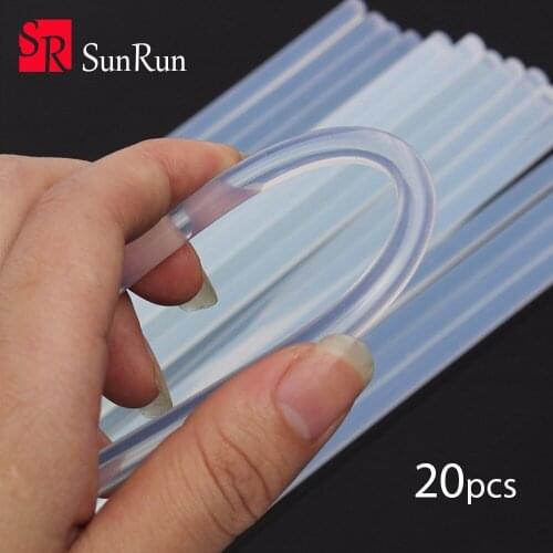 20pcs/set 7mm Hot Melt Glue Stick for Heat Glue Gun High Viscosity 7x170mm Adhesive Glue Stick Repair Tool Kit
