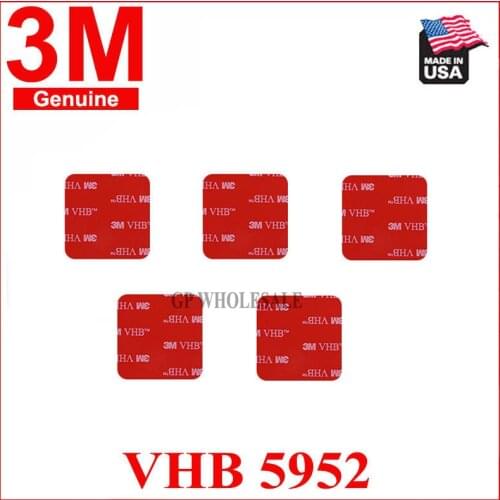 3M VHB 5952 High Sticky Acrylic Adhesive Foam Tape,Heat Resistant Waterproof High Viscosity foam Tape Size 40mm*40mm 20Pcs/Lot