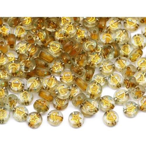 Mixed 4x7mm Round Transparent Acrylic Beads For Jewelry Making DIY Charm Necklace Bracelet Beaded Accessories 100-500pcs/lot