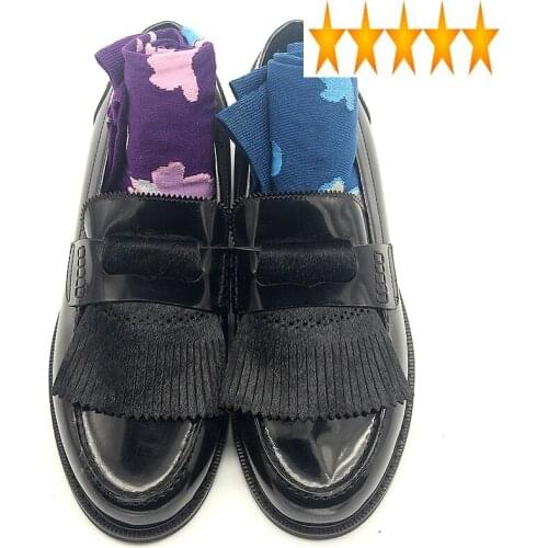 Loafers Gentleman Tassel 2021 England Slip-On Casual Genuine Leather Shoes Men Spring Luxury Brown Party Wedding Dress Shoe Male