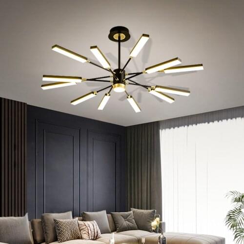 Chandelier nordic for Living room luxury personality creative sputnik chandelier post modern chandelier suspension lamp fixtures