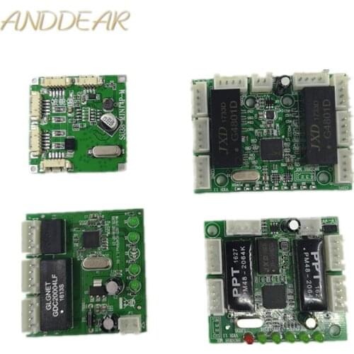 Mini module design ethernet switch circuit board for ethernet switch module 10/100mbps 3/4/5 port PCBA board 5V 12V Motherboard