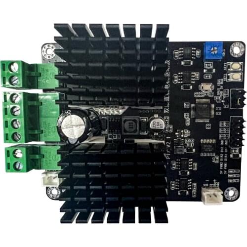 DC Motor Drive Module,Brushed Motor Speed Control PWM Module Controller DC 20A/500W Dual Controller Reversal Switch Brake SCM
