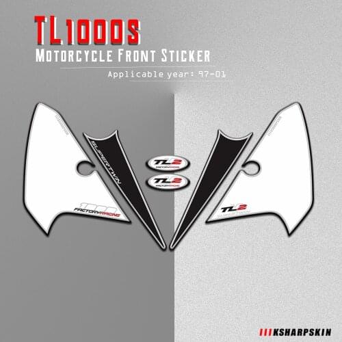 Motorcycle Front Fairing Sticker 3D Gel Protector Number Board moto decals for SUZUKI TL1000S K3 K4 1997-2001 tl 1000 s k 3 k 4
