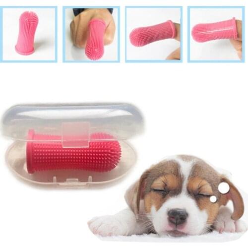 Soft Silicone Pet Tooth Brush Finger Toothbrush Bad Breath Care Pet Dog Cat Cleaning Supplies Dog Accessories