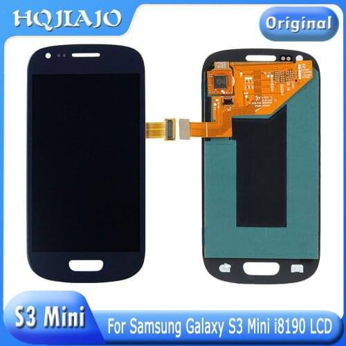 Original For Samsung Galaxy S3 Mini LCD Display Touch Screen Digitizer Assembly For Samsung I8190 i8190N i8195 i8200 Lcd