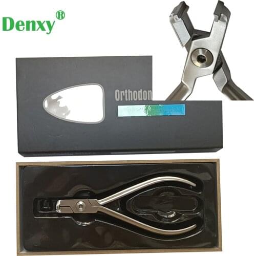 Denxy 1pc dental Orthodontic detailing step plier Stainless steel Pliers ortho plier Dental Forceps orthodontic arch wires tools