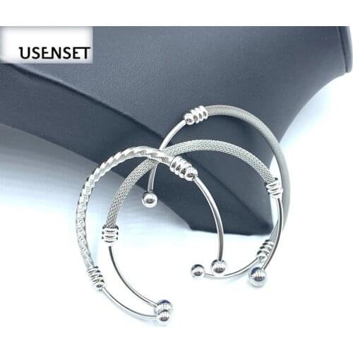 Polished Bead Bracelets Stainless Steel Mesh Bracelet For Women Men New Style Charm Jewelry Gifts 2020