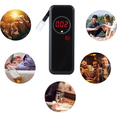 Professional Alcohol Tester Personal Use Alcohol Accurate Measurement Fast Respond Bralizer Breathalyser Device with Digital LCD