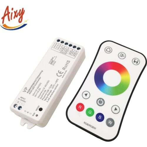 RF 12v - 24v 2.4G Wireless RGB RGBW Remote Controller VP 4CH CCT Dimming led receiver for led strip