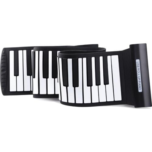 Roll Up Piano 88 Keys Karaoke Silicone Electronic Keyboard Without Speaker