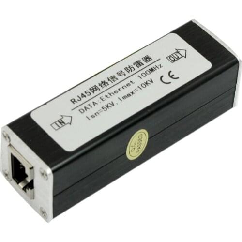 RJ45 Plug Ethernet Network Surge Protector Thunder Arrester 100MHz