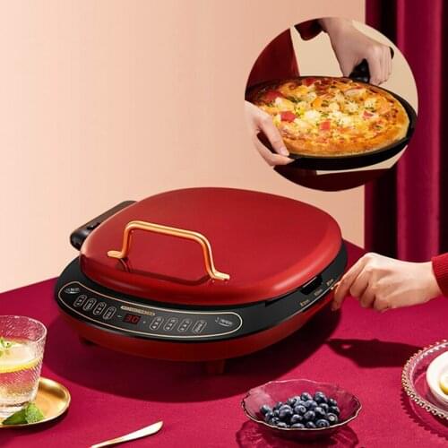 Electric Baking Pan Double-Sided Pancake Pan Crepe Maker Electric Grill Griddle Heating Pizza Machine 15-25mm Height Adjustable
