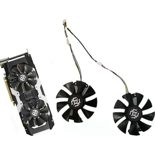 Replacement GA91S2H Graphics Card Cooling Fan 4Pin 0.35A Cooler Fan for Zotac GTX1050Ti GTX950 960 GTX1060-6G X-Gaming OC