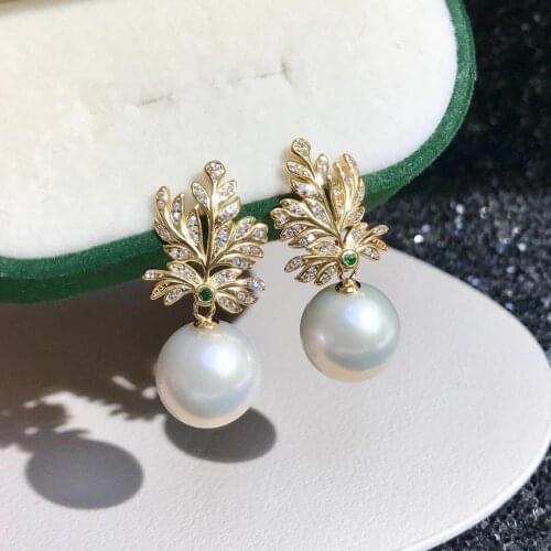 Bridal 925 Sterling Silver Earrings Findings Settings Base Mountings Parts for Pearls Agate Crystal Stones Jade 5pairs/lot