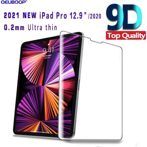 0.2 mm Thin 2021 iPad Pro 12.9 2020 2018 Premium Tempered Glass Film For Apple iPad 12.9 3rd 4th 5th Generation screen protector
