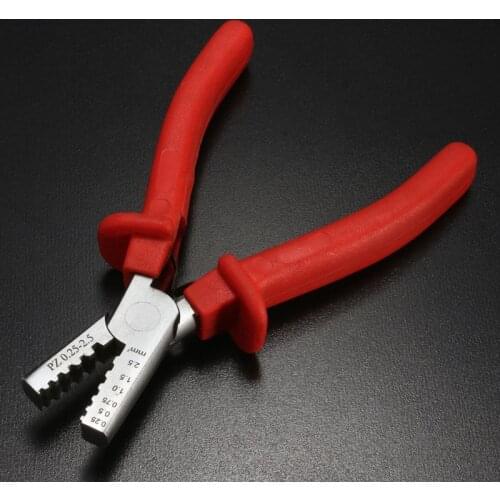 1pc Mini Cable Wire Ferrule Terminal Crimper Pliers PZ 0.25-2.5mm Crimping Tool
