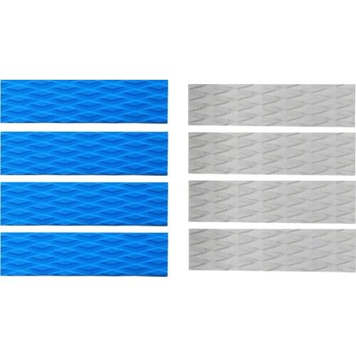 4x Diamond Groove Surfboard Skimboard Traction Pad Tail Pads Surf Bar Deck Grips Skimboard Traction Pad Accessories