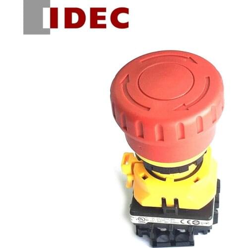 5PCS IDEC SWITCH XW1E-BV411MR 1NO 1NC 40mm Emergency stop button switch