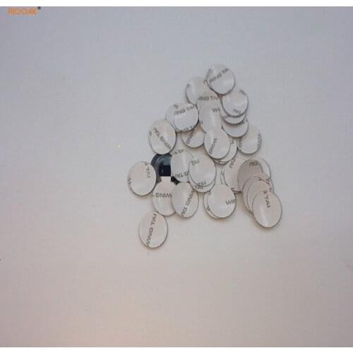 RIOOAK 5 pcs 14*14mm Car Key Shell Sticker Logo For Ssangyong Emblem Badge Aluminum DIY metal car key logo Black white color