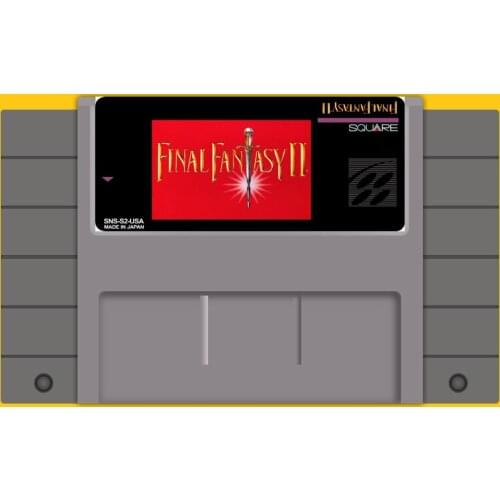 Final Fantasy 2 Save 16 bit Big Gray Game Card For USA NTSC Game Player