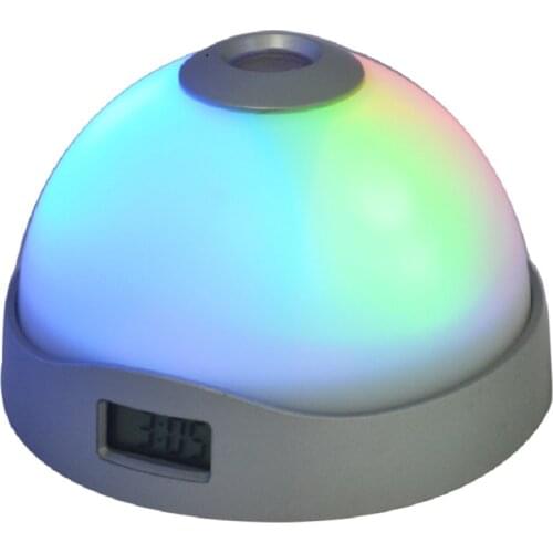 Alarm clock with time projection snooze function backlight LED digital indoor circular electronic desk clock despertador modern