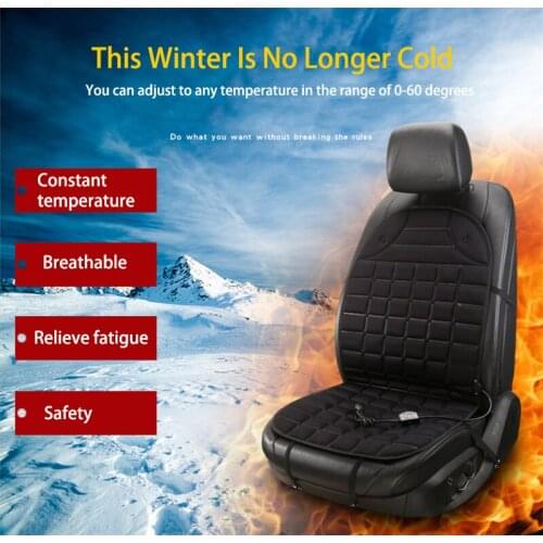 Car Seat Cover Sets for Women Man Heated Car Seat Cushion Cover Seat Winter Warmer Auto Back Rear Backrest Seat Cushion Pad
