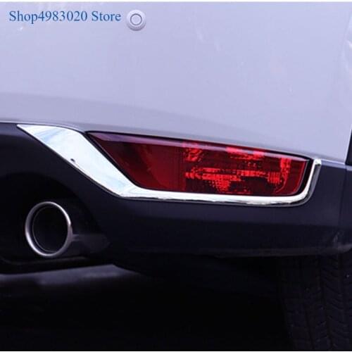 For Mazda CX-5 CX5 2017 2018 2019 ABS Chrome Rear Fog Light Lamp Cover Trim Foglight Shade Hood Accessories Car Styling