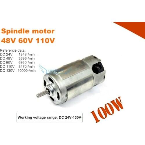 781L spindle motor,48V 60V 110V,High torque Permanent Magnet DC motor high power High speed DC motor For electric tool DIY