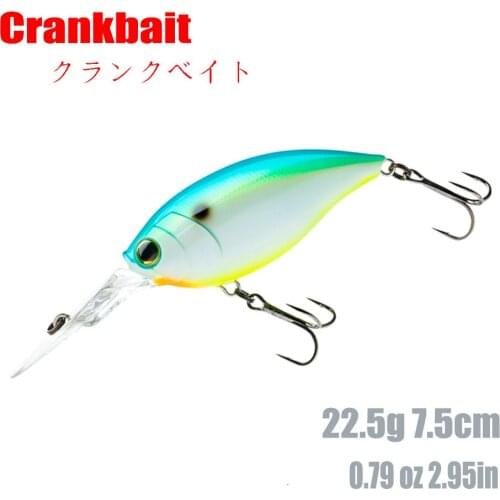 Fioalting Crankbait Fishing Lure Rock Bait 7.5cm 22.5g Whoppers Saltwater Lures Trolling slow jigging wobbler pike carp fishing