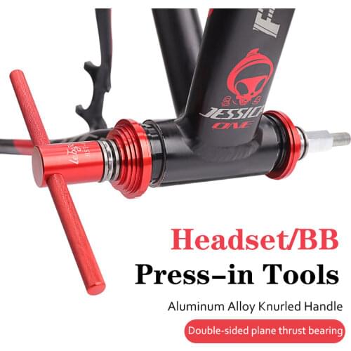 MTB Bike Headset Installation Removal Tools Bike Bottom Bracket BB Press In Tool for Mountain Road Bicycle Repair Tools