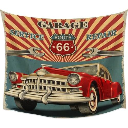 Classic Car Poster Wall Tapestry Home Wall Decor Tapestry Bedroom Tapestry Wall Hanging Picnic Mat Yoga Mat