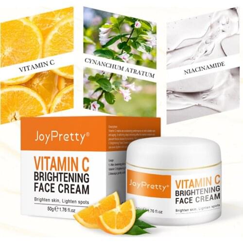 50g Vitamin C Face Cream Remove Dark Spots Anti-Aging Firming Skin Care Brightening Moisturizing Dark Spots Whitening Cream