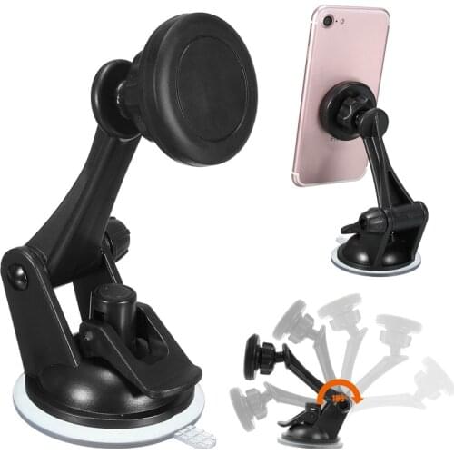 Hot Sale 360 Rotating Dashboard Adjustable Car Magnetic Universal Cradle Windshield Suction Mount Holder Hold Phone GPS