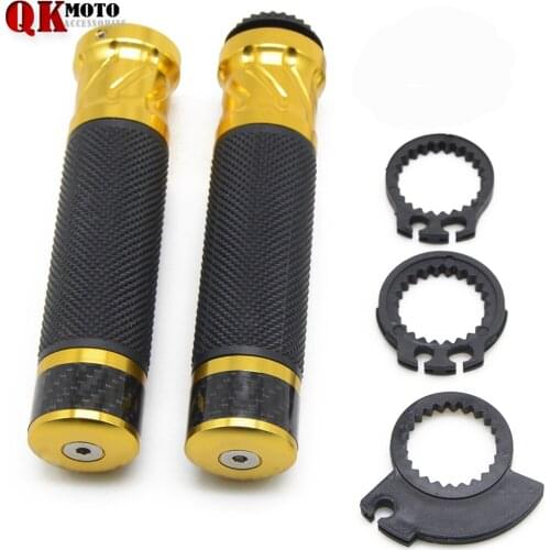 Motorcycle CNC Aluminum Rubber GEL 7/8" 22mm CNC Handle Bar Hand Grips MOTOR Motorcycle Accessories