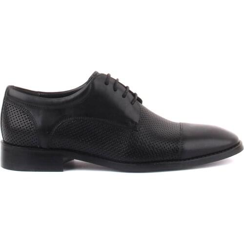 Sail-Lakers Black Leather Men 'S Classic Shoes