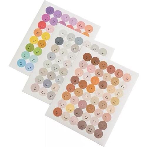 Smile Face Teacher Reward Stickers for Kids Junk Journal Notebook Personalized Korean Stationery Cute Sticker Flakes Supplies