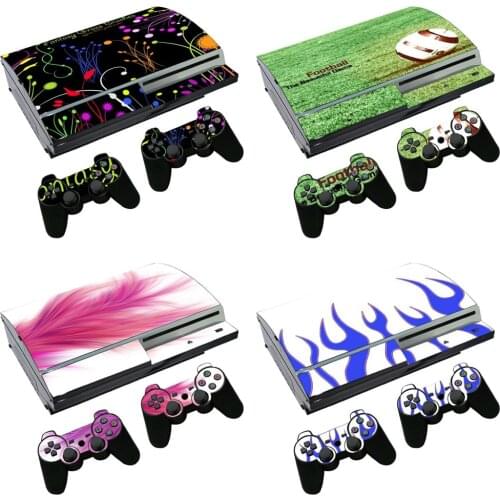 For PS3 fat console and two controller skins stickers with bottom price and great quality