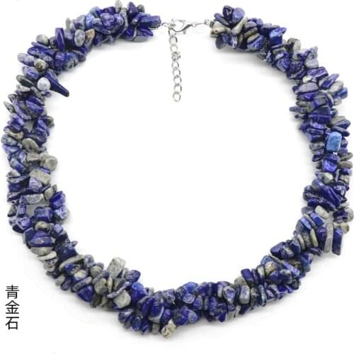 New Fashion Natural 3ROW Irregular stone Crystals Agates Stone 45cm Necklace fashion jewelry