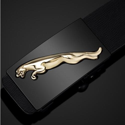 Luxury Mens Belt Automatic Buckle Genuine Leather Adjustable and Cutting Belt High Quality Male Waist Belt Business Leisure New