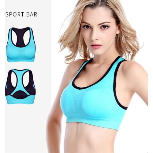 Sanderala Woman Professional Sportwear Bra Running Fitness Back Hollow Vest Padded Underwear Fitness Female Yoga Top Crop