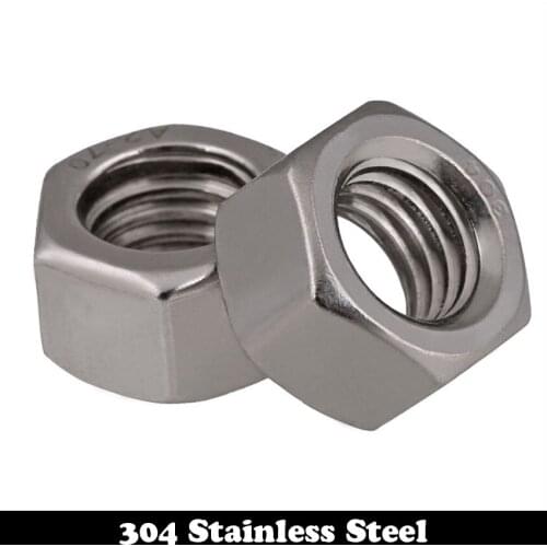 30pcs 6# 6#-32 201 304 Stainless Steel 201ss 304ss Nuts US Standard American Form Coarse Thread UNC Hex Hexagon Nut