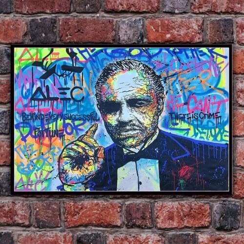 Modern Canvas Painting Alec Originality Street Graffiti Prints And Poster Wall Art HD Picture for Living Room Home Decor