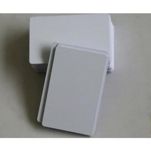 50pcs/lot thermosensitive blank PVC card two side overlay suit for make member card /company Card/credit card
