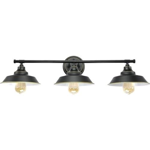 Bathroom Vanity Light 3 Light Wall Sconce Fixture Industrial Indoor Vintage Bedroom Bedside Antique Wall Mount Light ZM1013