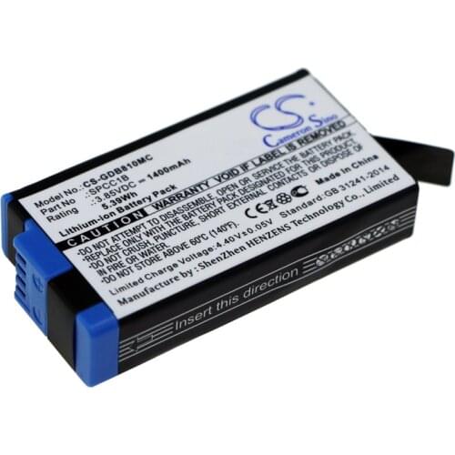 Cameron Sino Camera Replacement Li-ion Battery 1400mAh For SPCC1B GoPro ACBAT-001, Max, Max Free Tools