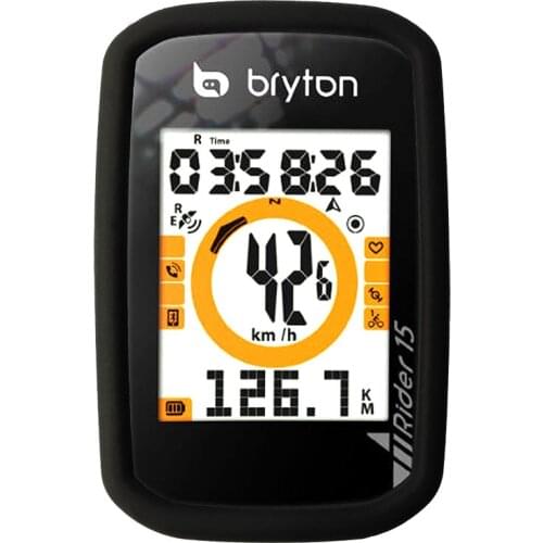 Bicycle Cycling R15 Computer Silicone Rubber Protective Case with LCD Screen Film Computers Protector For Bryton Rider 15