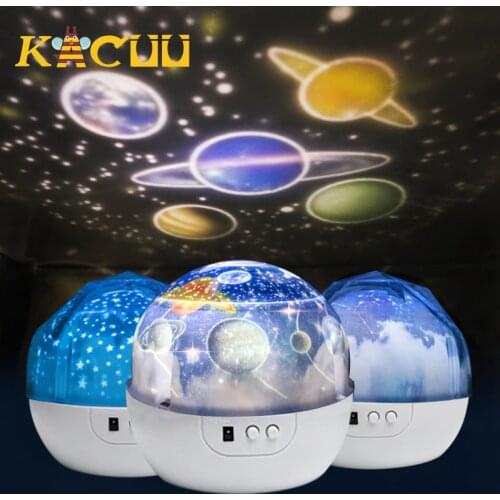 Star Night Light Starry Sky Projector Planet Earth Universe LED Lamp Colorful Rotate Flashing Star For Lover Friend Kids Gift
