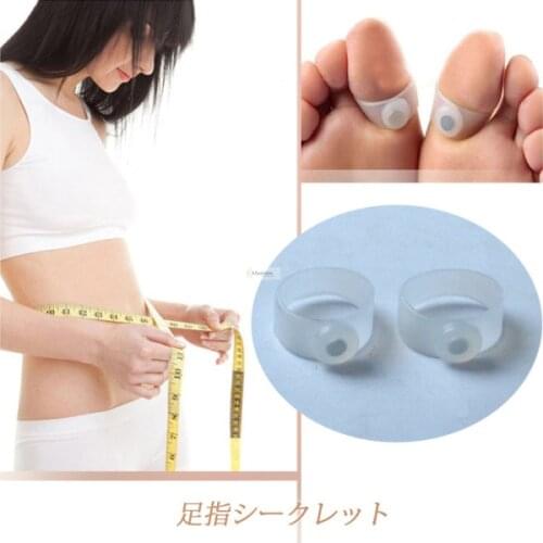 4pcs magnetic foot massager vacuum Magnetic Silicon rollers relax Toe Ring for Weight Loss relaxation care Free Shipping