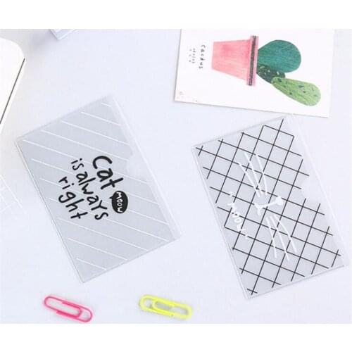3pcs Bus Card Case Student Bank Credit Card Protective Cover PVC Translucent Frosted Cute Cartoon Card Holder Protector for Girl